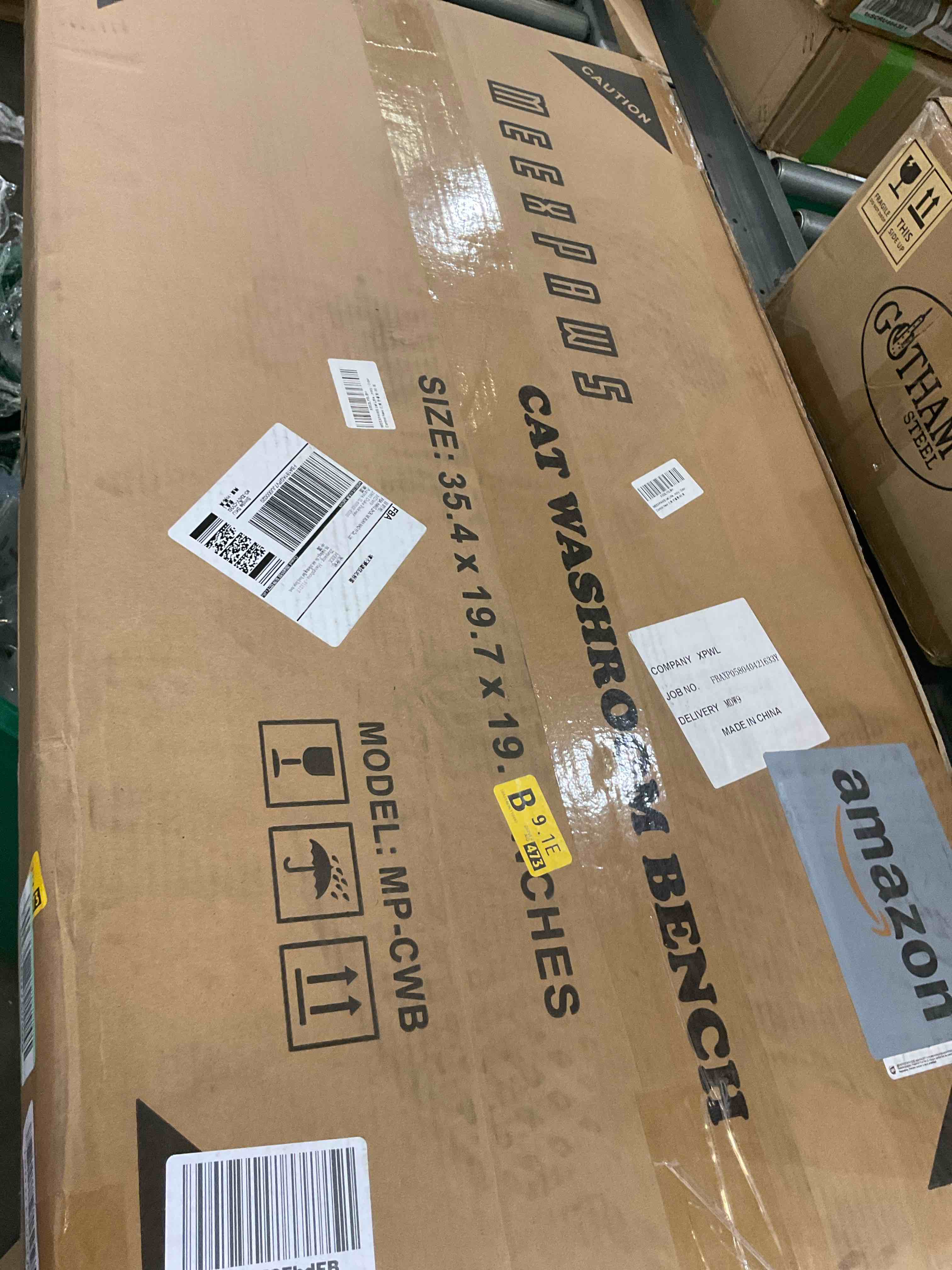 MEEXPAWS Cat Litter Box Enclosure Furniture Hidden, Cat Washroom Bench Storage Cabinet | Extra Large 36'' x 20'' x 20''| Dog Proof | Waterproof Inside/Easy Clean | Easy Assembly | Odor Control(Black) XL 36'' x W20'' x H20'' Black