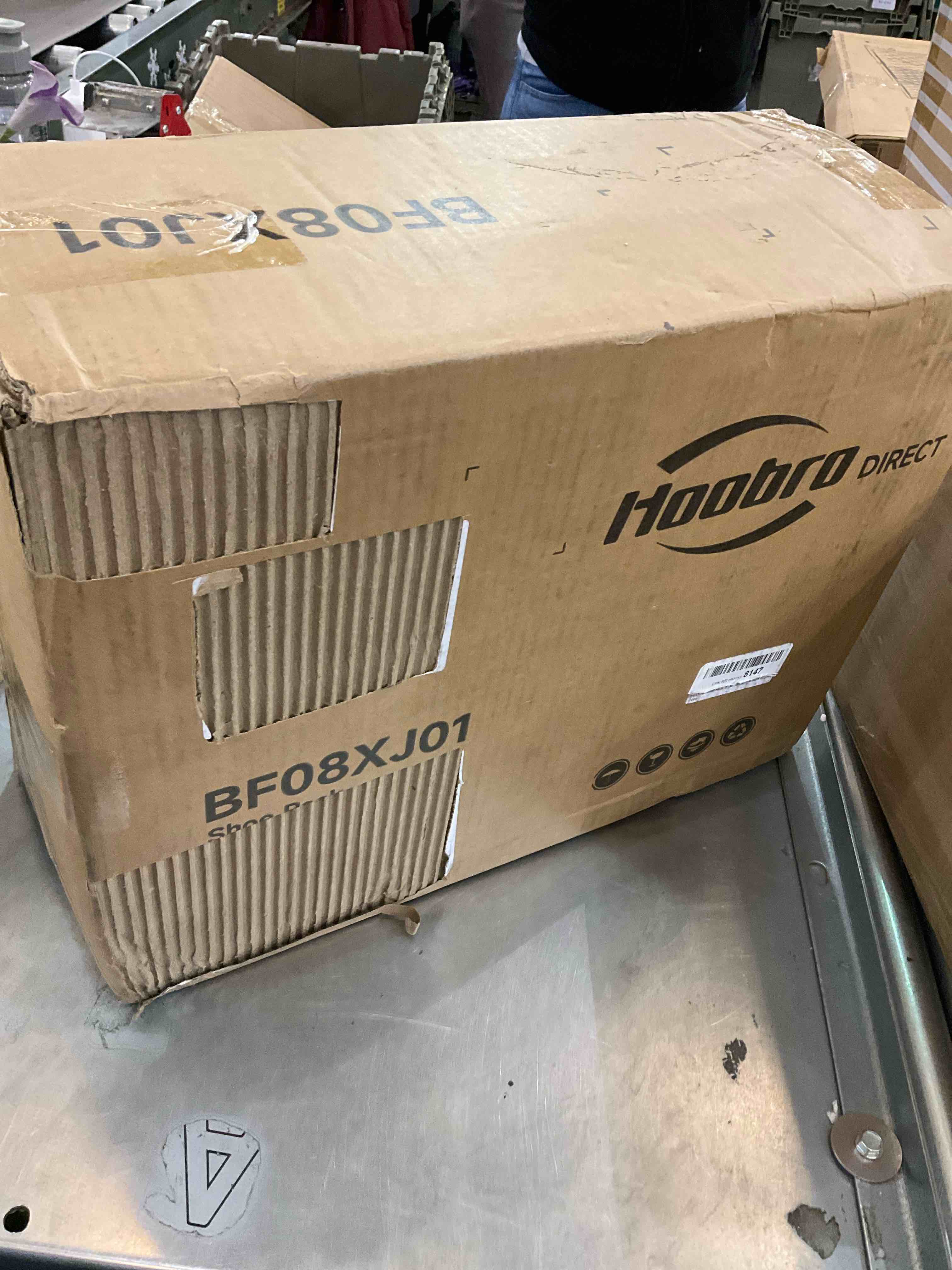 HOOBRO shoe rack 5 tier Brown black