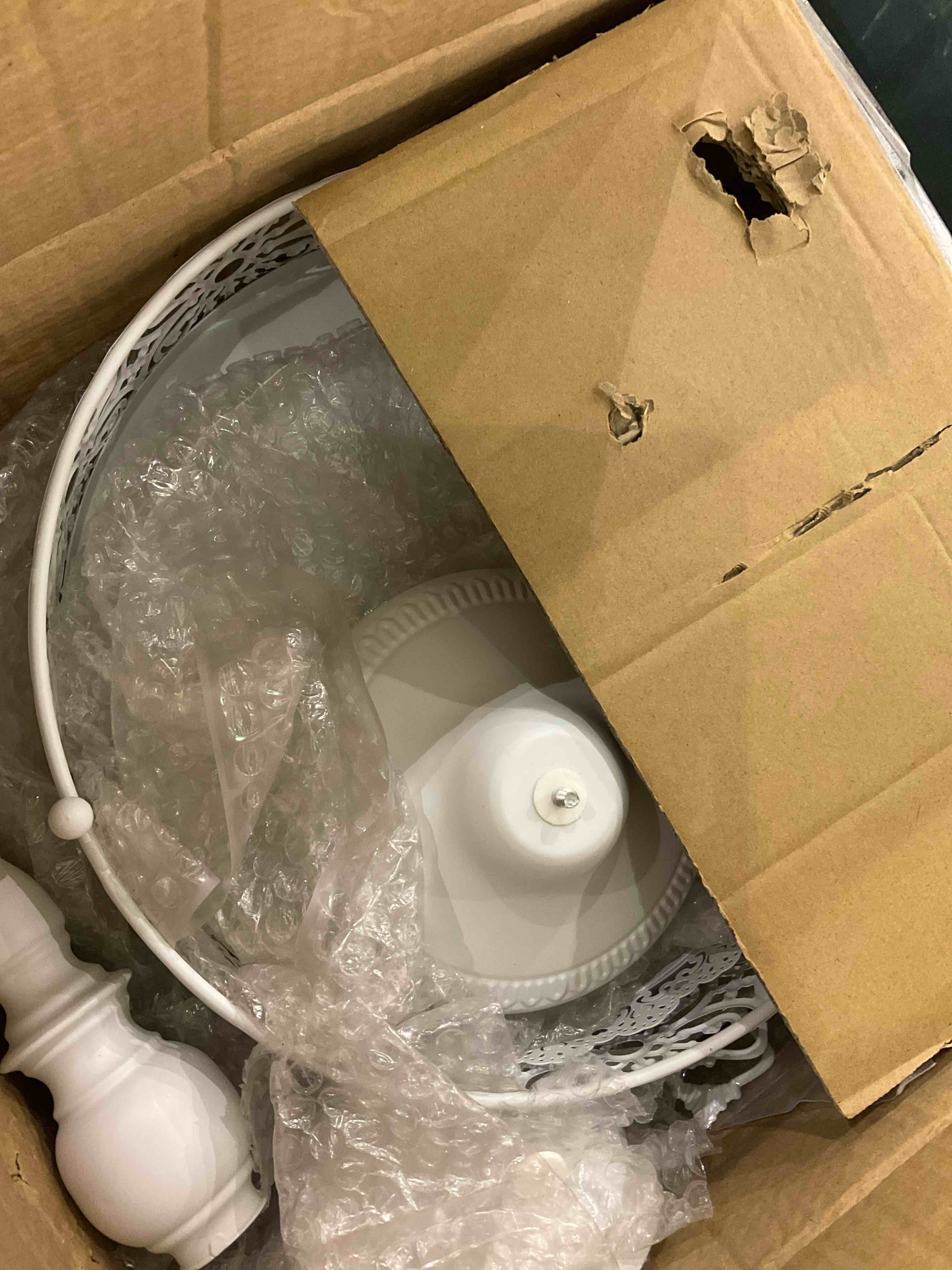 8 Pcs Cake Stands Set Metal Dessert Table Display Tiered Cupcake Holder Candy Donut Fruit Plate Cake Serving Tray Candlestick Display Treats Serving Tower for Wedding Birthday Party Decor (White)