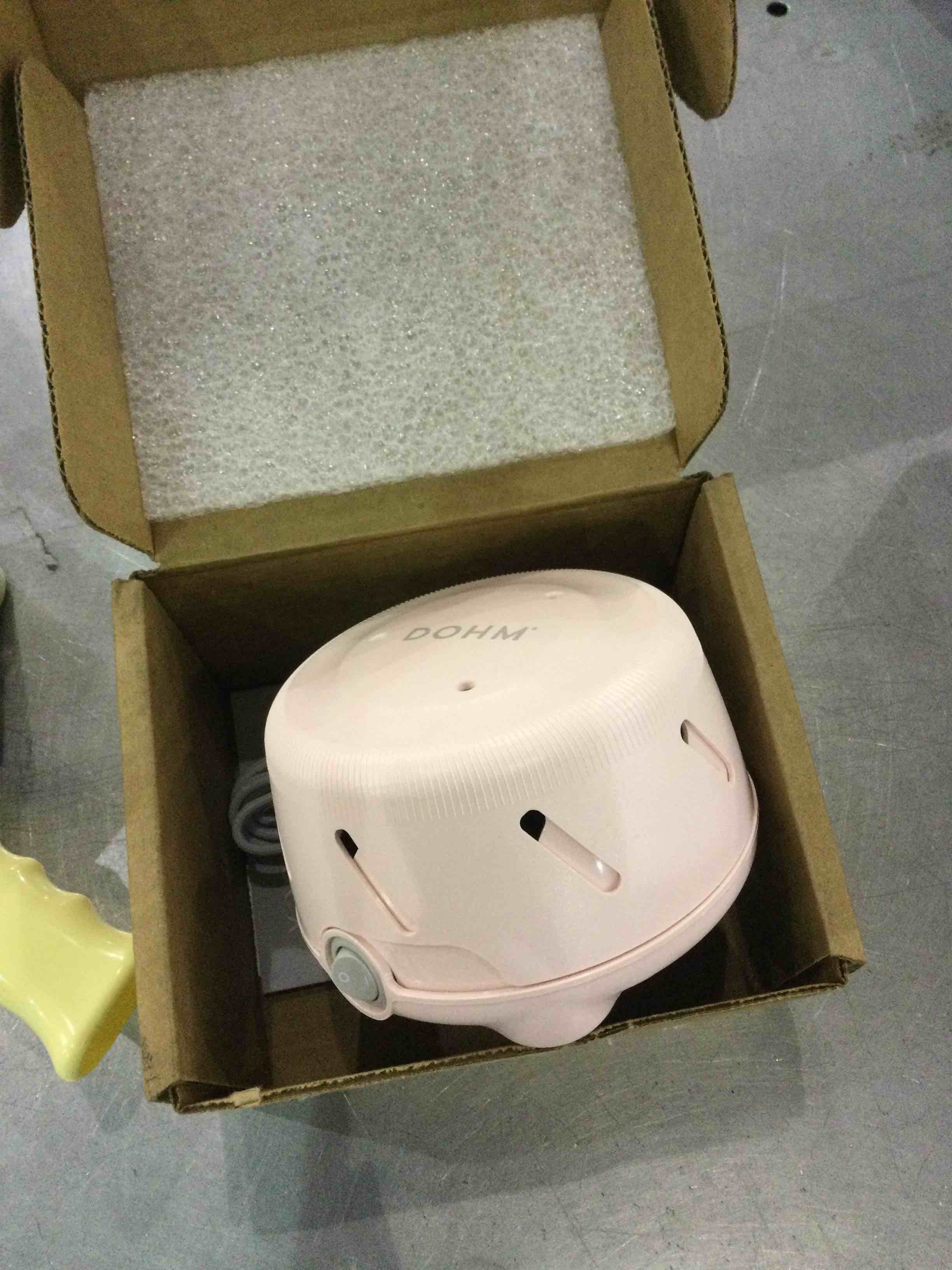 Yogasleep Dohm UNO White Noise Machine (Pink) | Real Fan Inside for Non-Looping White Noise | Sound Machine for Travel, Office Privacy, Sleep Therapy | for Adults & Baby | 101 Night Trial