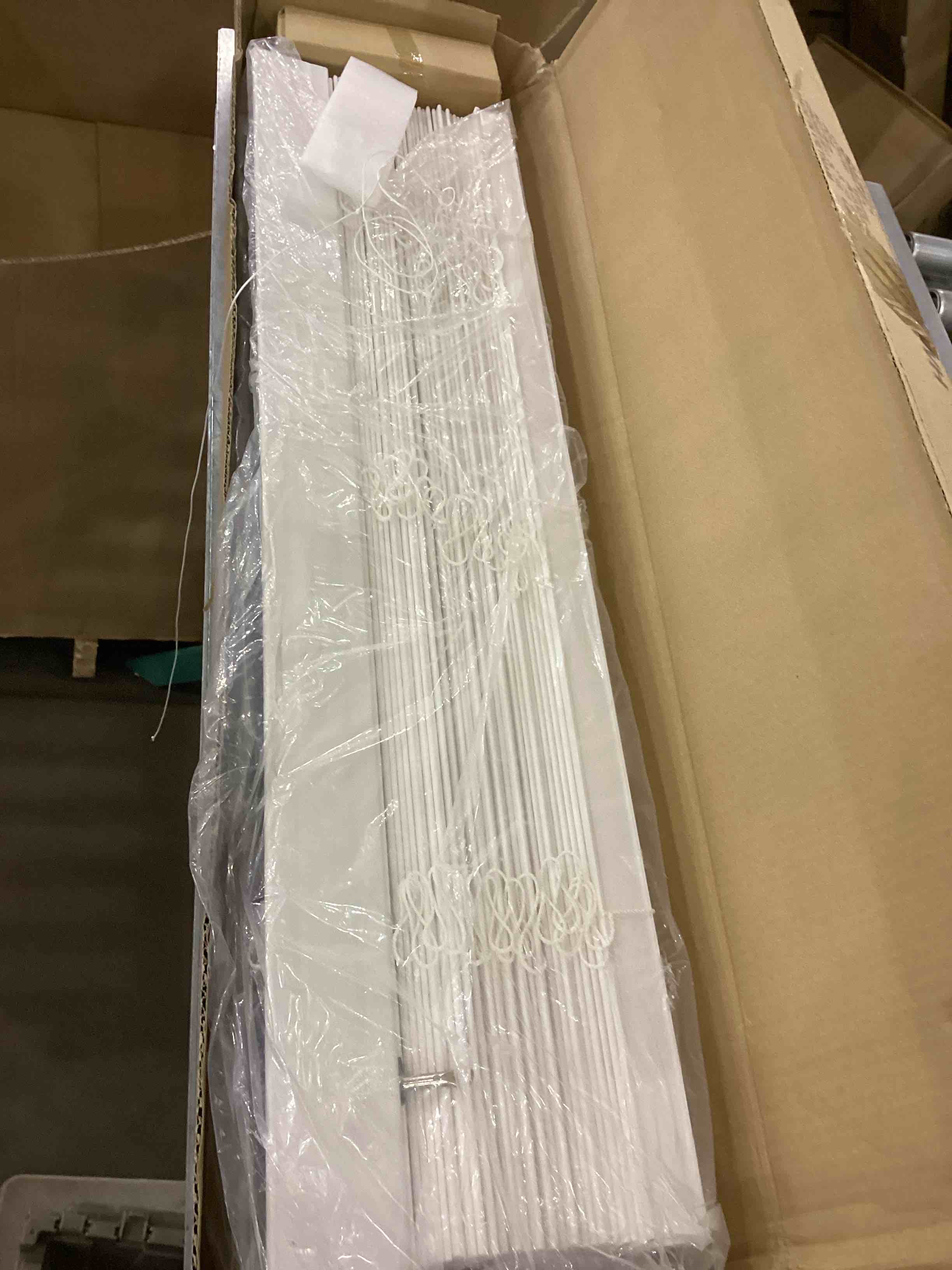 US Window And Floor 2" Faux Wood 28" W x 60" H, Inside Mount Cordless Blinds, 28 x 60, White