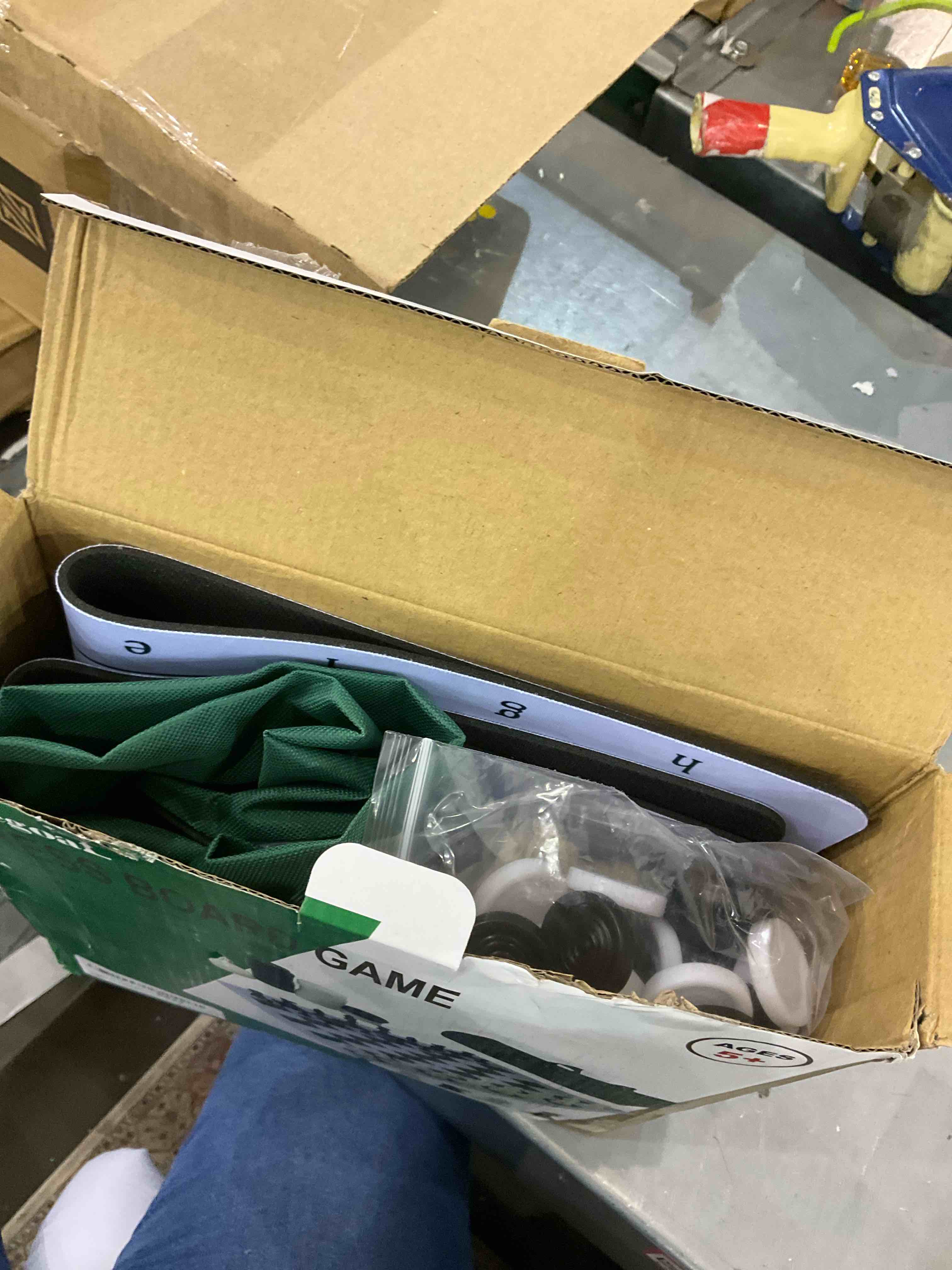 Juegoal 20" Portable Chess & Checkers Set, 2 in 1 Travel Board Games for Kids and Adults, Folding Roll up Chess Game Sets, Extra 26 Checker Pieces, Tournament Thick Mousepad Mat with Storage Bag