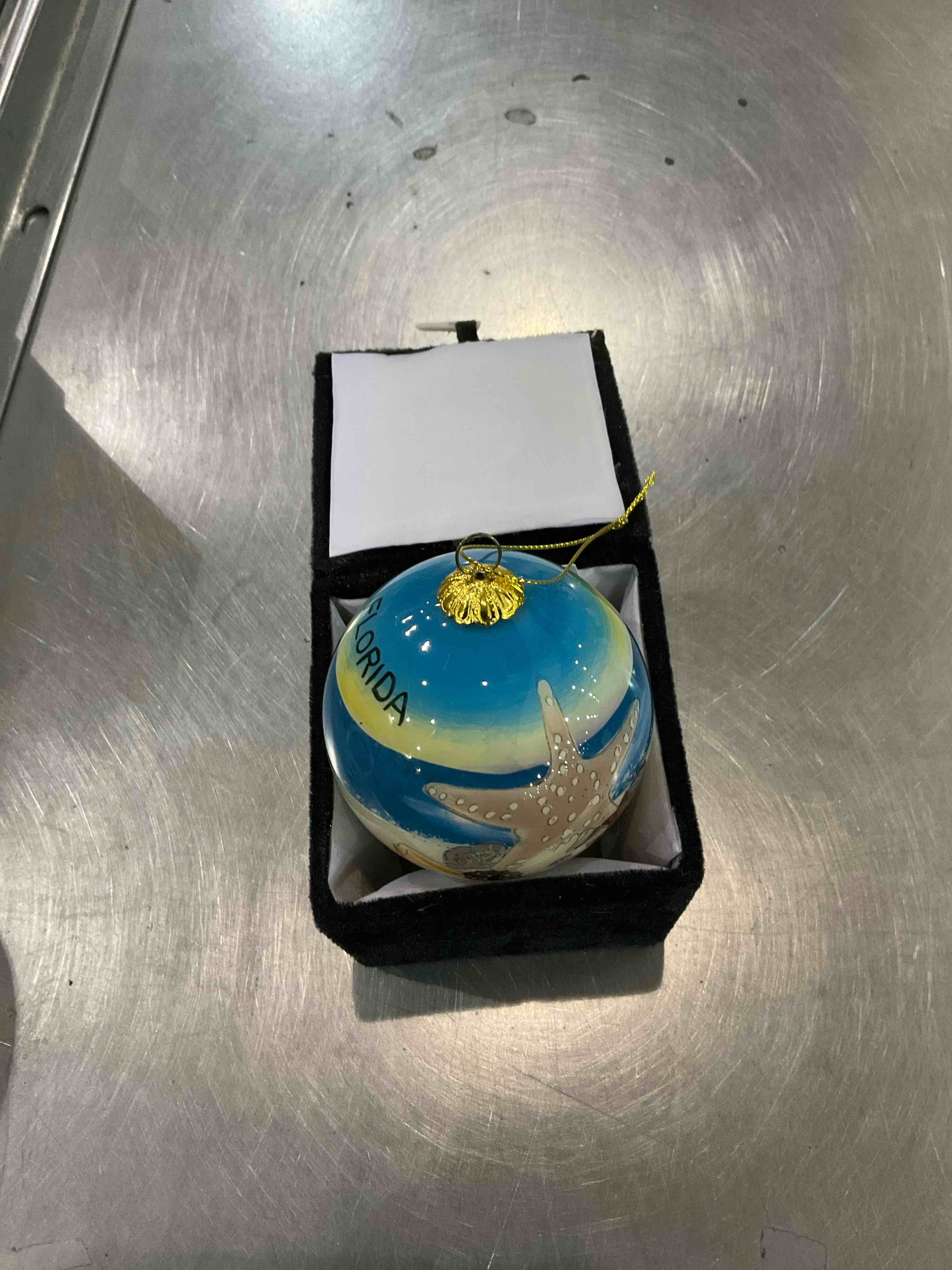 Blown Glass Christmas Ornament | Original Art | Includes Gift Box