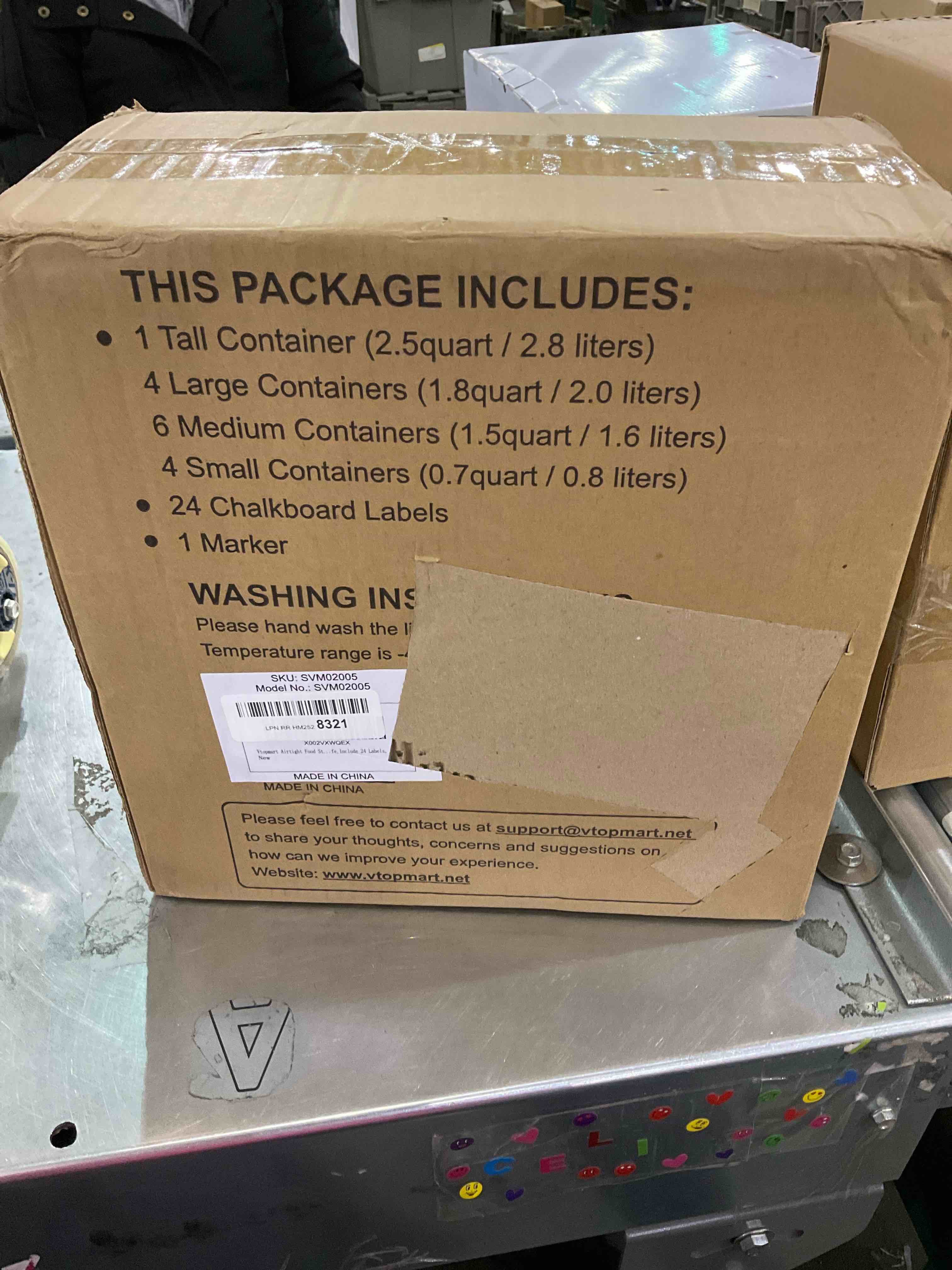 VTOPMART AIR-TIGHT FOOD STORAGE CONTAINER 15 piece set