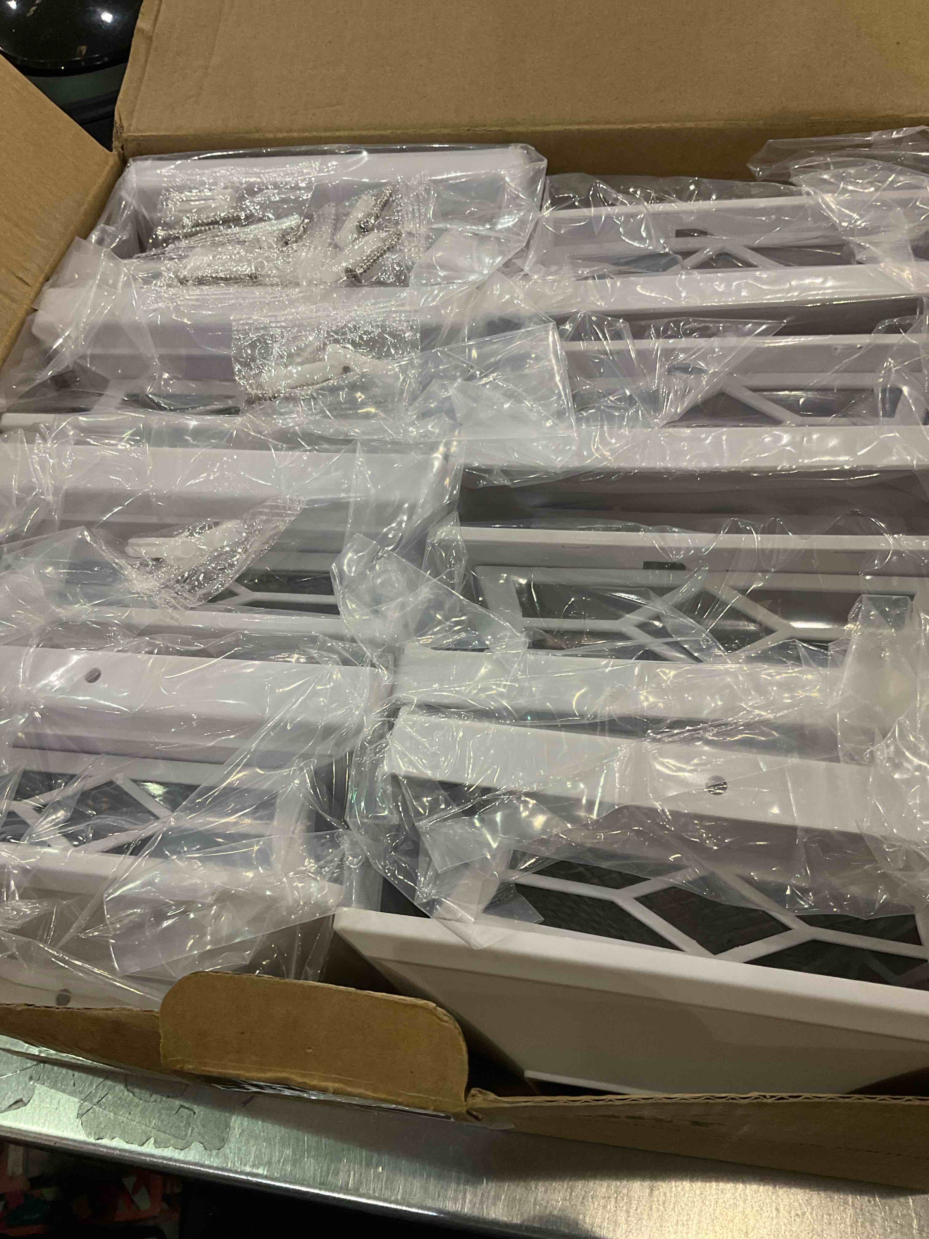 VOLISUN Solar Post Cap Lights,8Pack Outdoor Fence Post Cap Lights,Vinyl Fence Post Solar Lights White/Black Solar Powered Deck Post Lights for Dock Waterproof 2 Color Modes,4x4/6x6 Wooden/Vinyl Posts