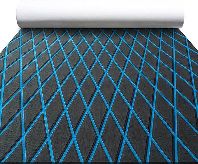 FOCEAN Boat Flooring EVA Foam Boat Decking Marine Mat Non-Slip Self-Adhesive Flooring Sheet for Motorboat Kayak Surfboard Garden Flooring Swimming Pools Size 75x28