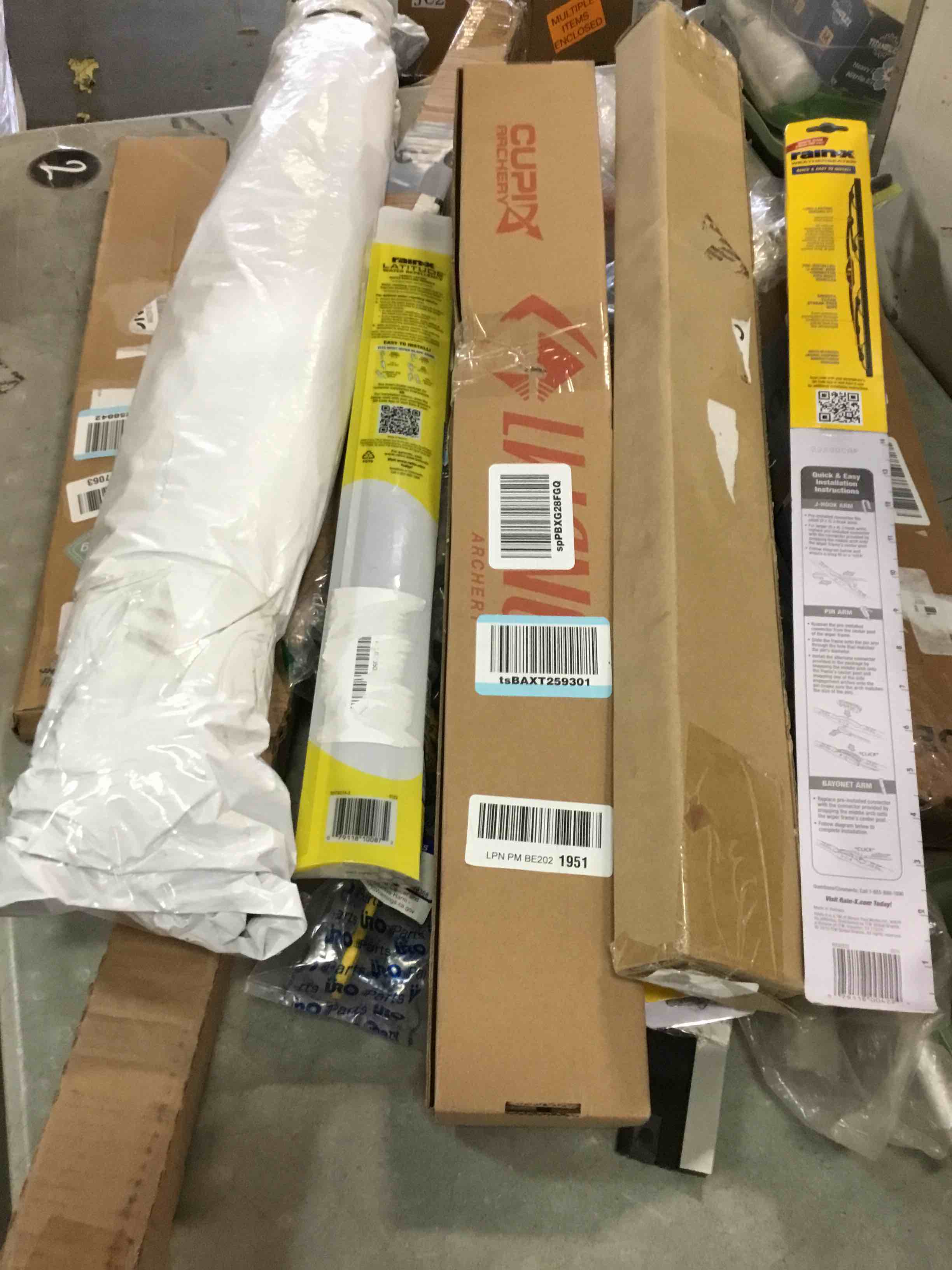 assorted item miscellaneous curtain rod/ retractable gate and more 