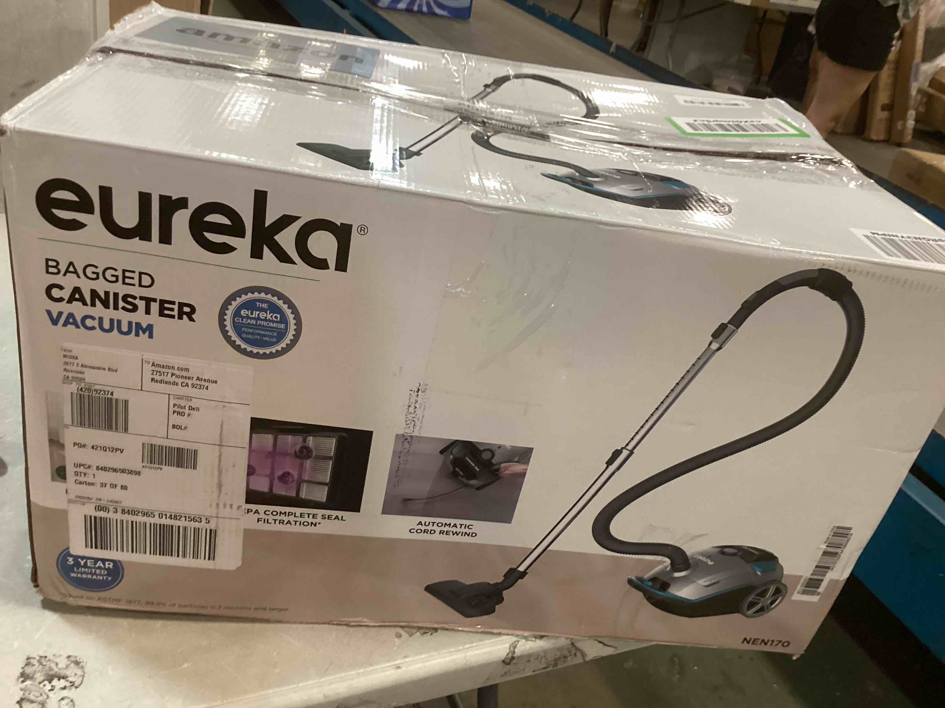 Eureka HEPA Bagged Canister Vacuum