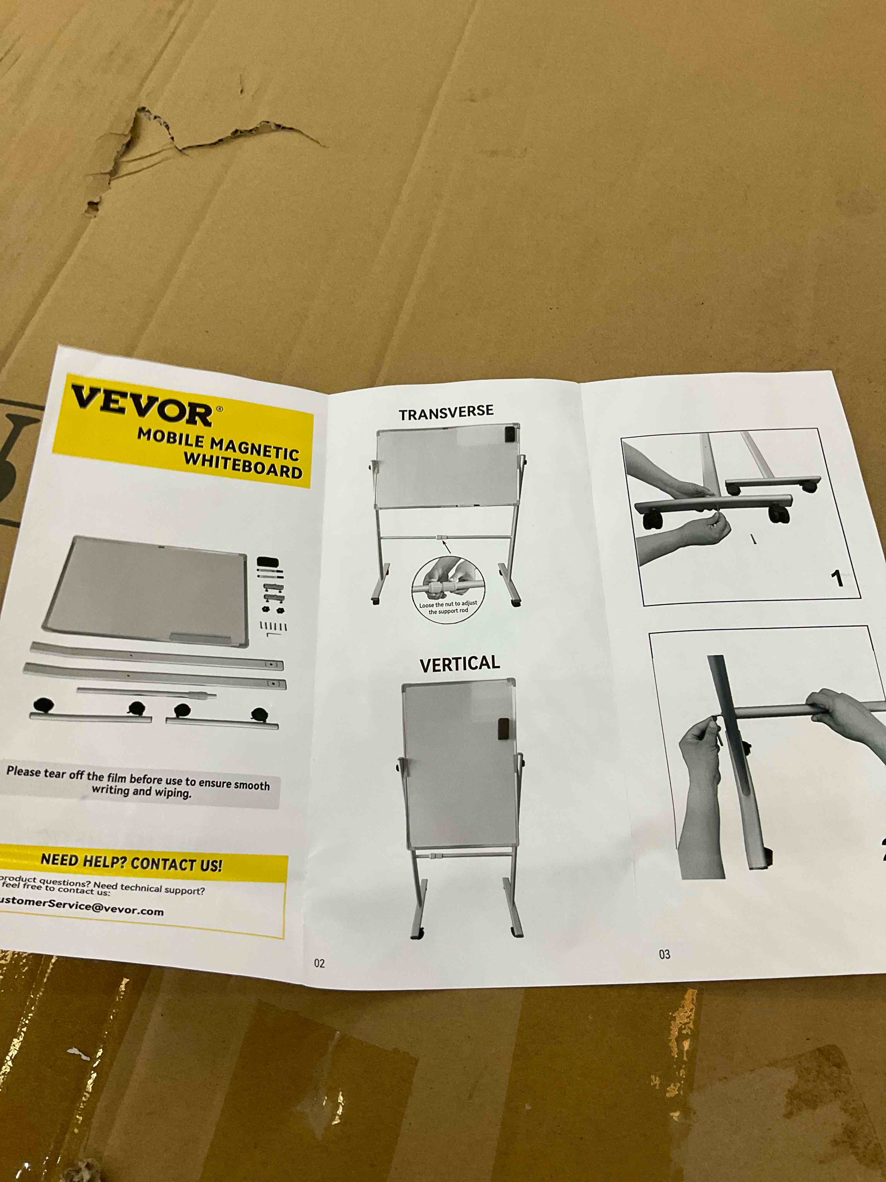 VEVOR MOBILE MAGNETIC WHITEBOARD