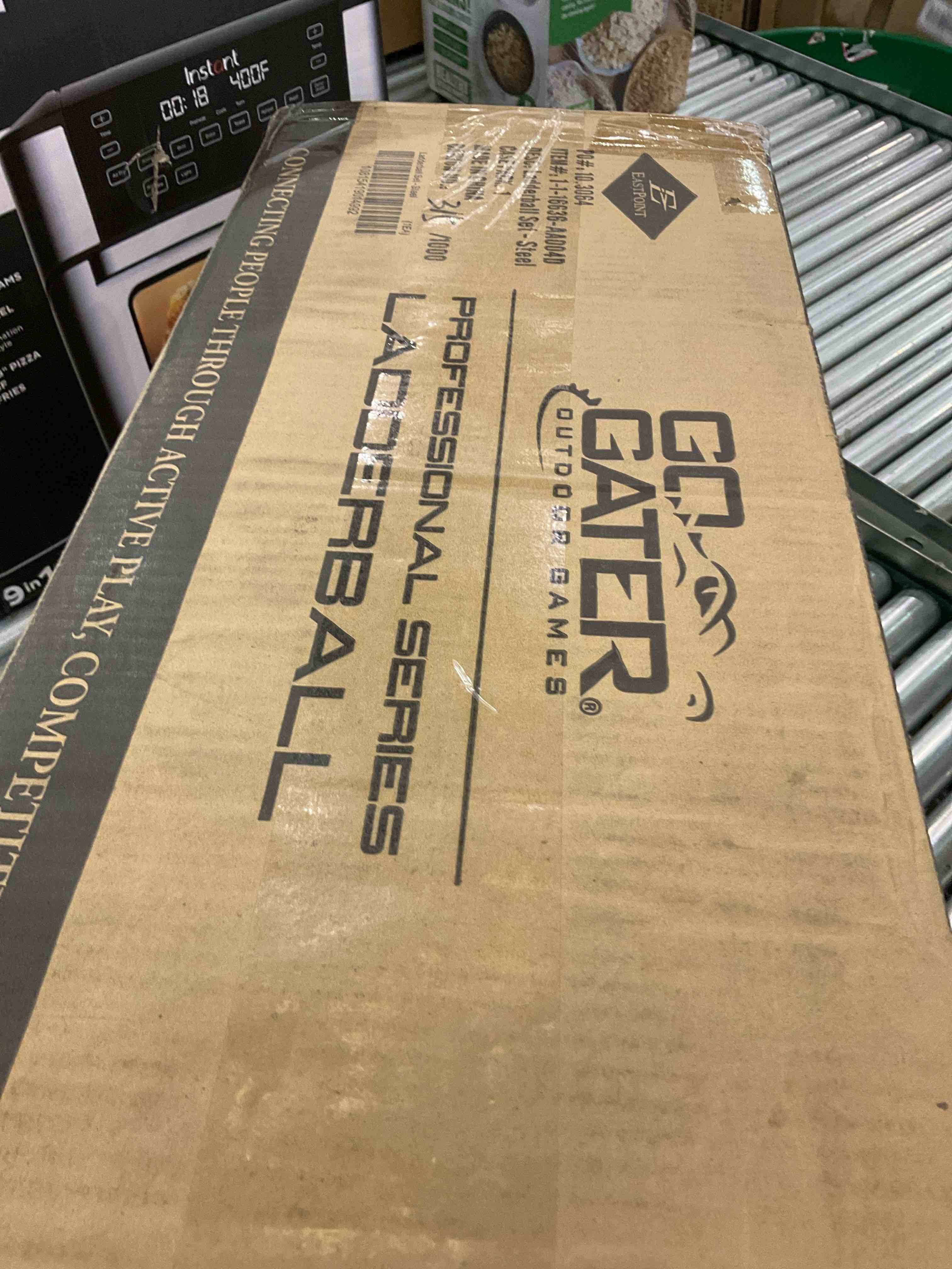 Go! Gater Premium Steel Ladder Ball Game Set with BuiltIn Scoring