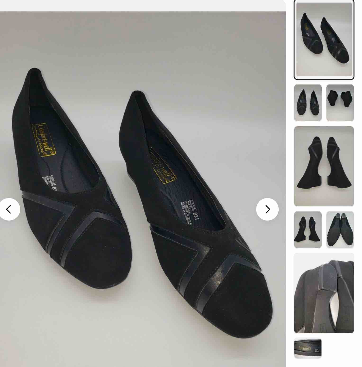 Comfort-Well by Beacon Elsa New Ladies Shoes 8.5W Navy Pump Beautiful E82-01 New