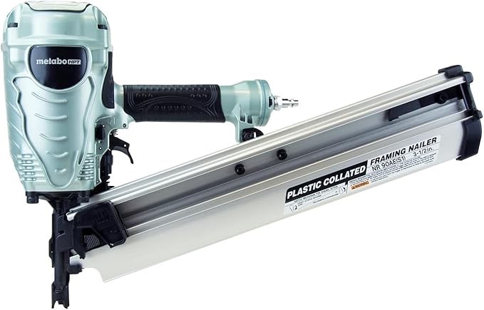 Hitachi Metabo HPT 3-1/2-Inch Plastic Collated Framing Nailer  NR90AES1M