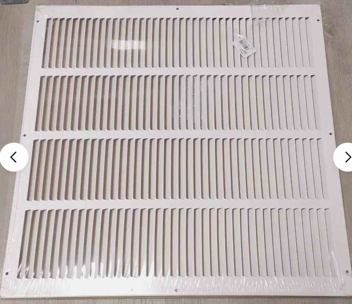 HART COOLEY 21.5"X21.5" STEEL RETURN AIR GRILLR WHITE 703986 LOT OF 2