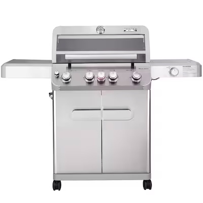 Monument Mesa Stainless Steel 5-Burner Infrared Liquid Propane Gas Grill with 1 Side Burner