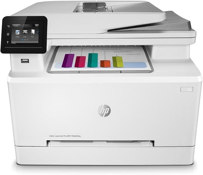 hp HP Color LaserJet Pro M283fdw Wireless All-in-One Laser Printer, Remote Mobile Print, Scan & Copy, Duplex Printing, Works with Alexa (7KW75A