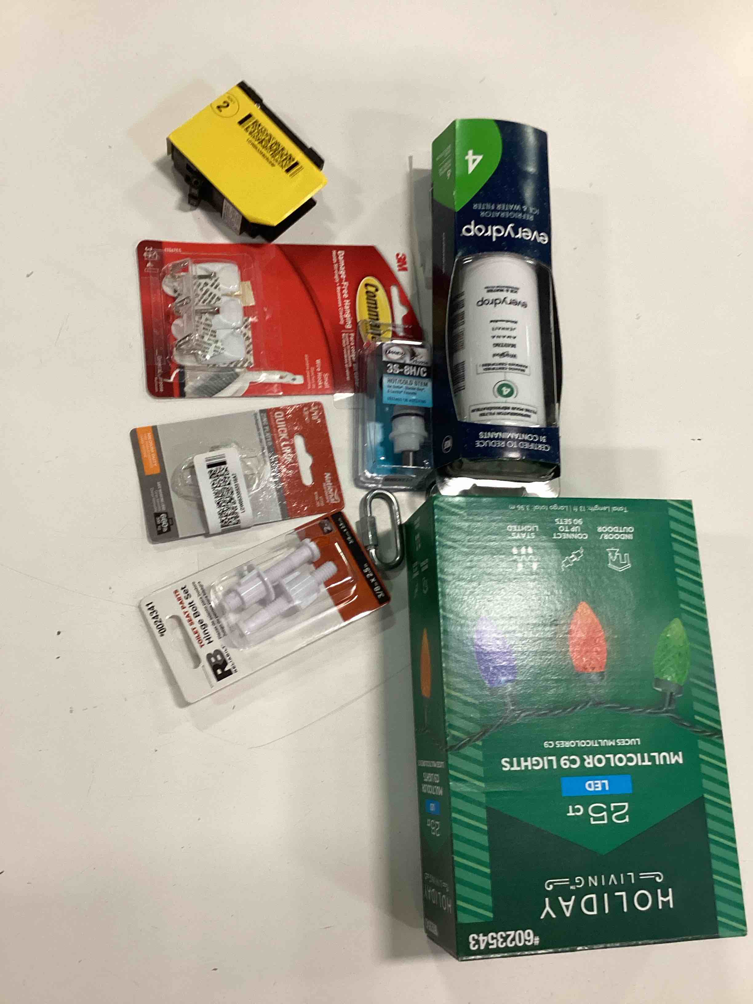 Condition photo showing As Is for Assorted Home Improvement Lot (Small Tools, Screw, Home Accessories, etc.)