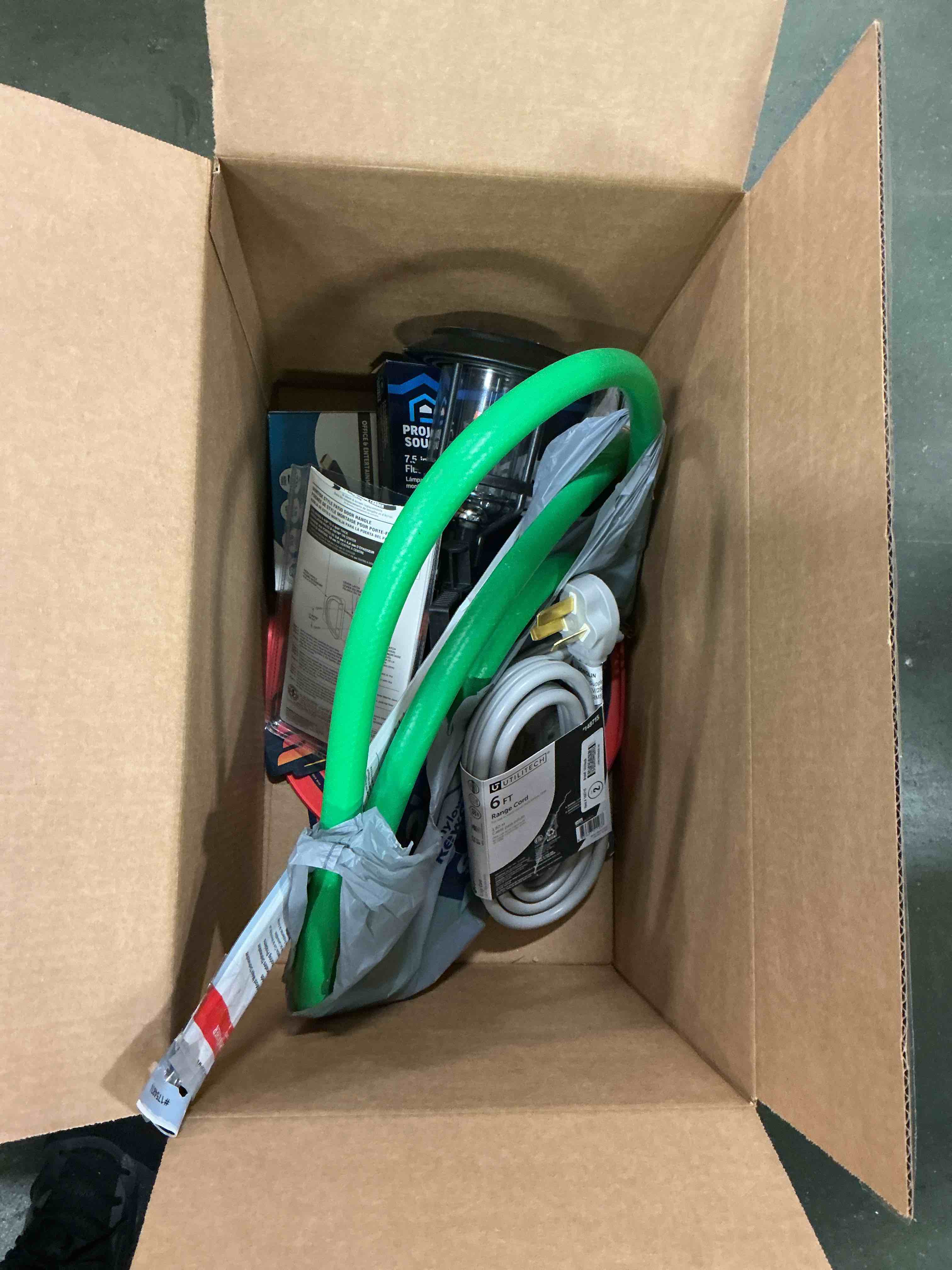 Condition photo showing As Is for Assorted Home Improvement Lot (Small Tools, Screw, Home Accessories, etc.)