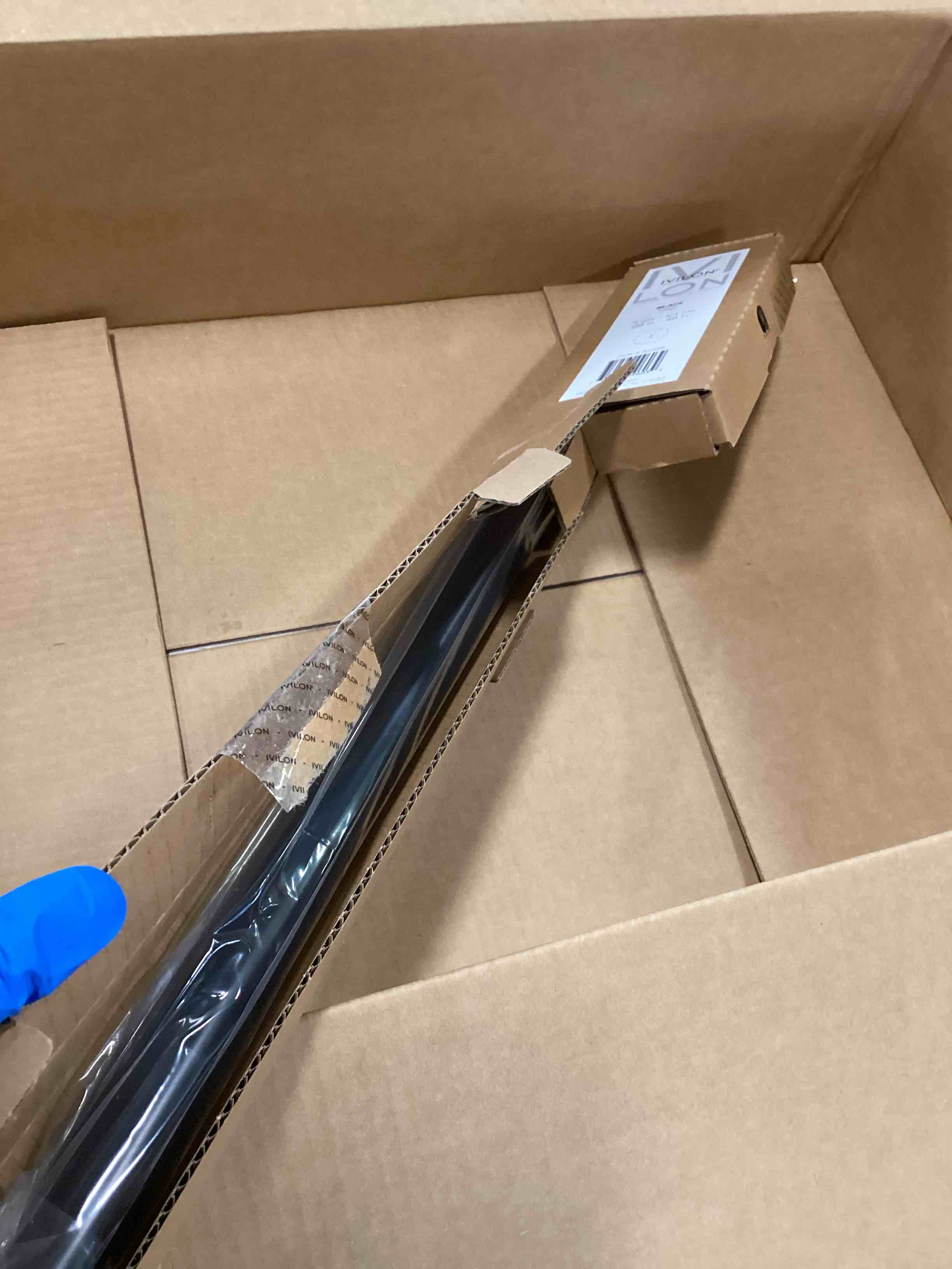 Condition photo showing Good Condition for Ivilon Drapery Window Curtain Rod - End Cap Style Design 1 Inch Pole. 28 to 48 Inch Color Black