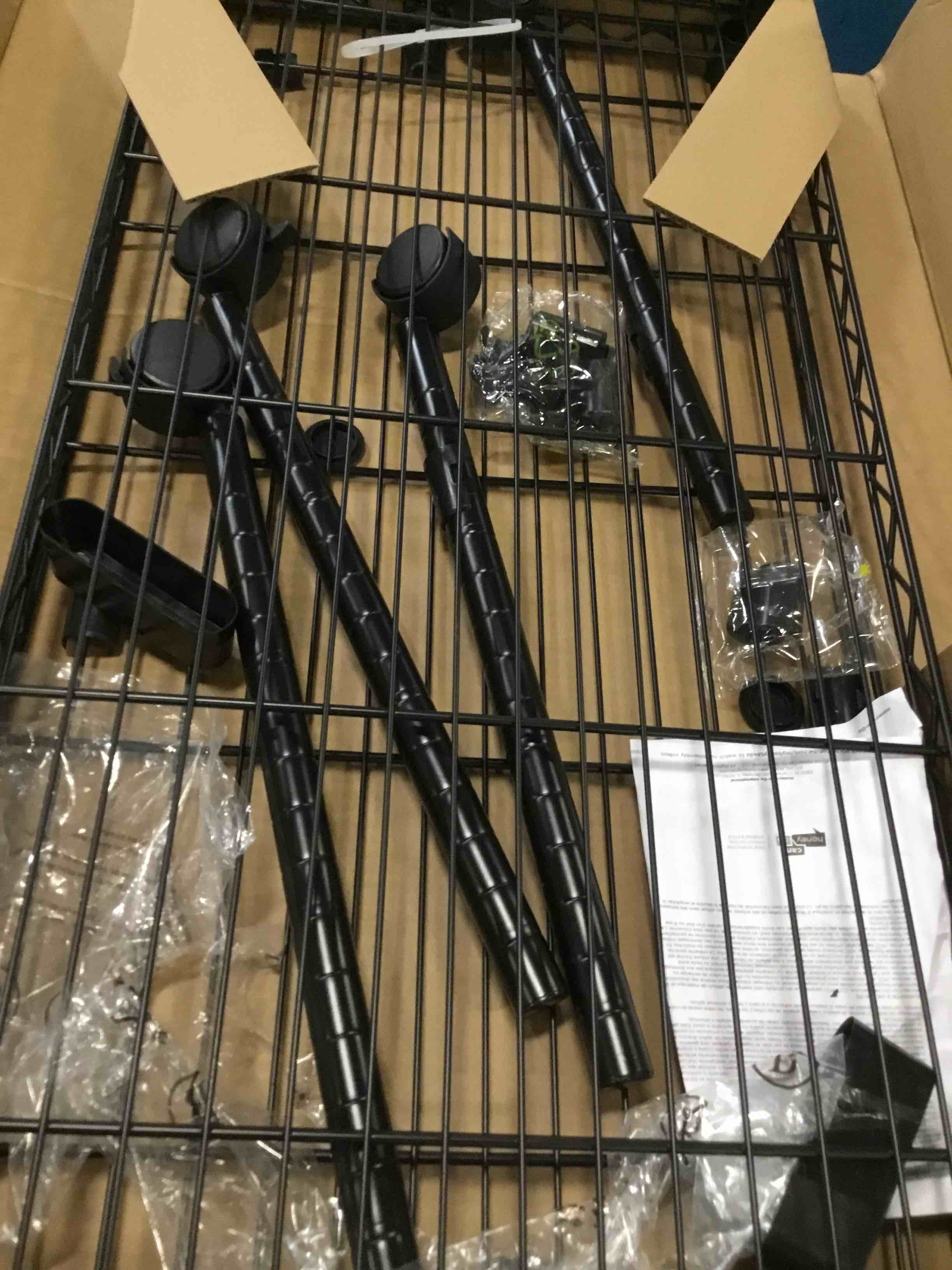 HoneyCanDo Honey Can Do 2Tier Media Cart CRT03937 Black 18 x 36