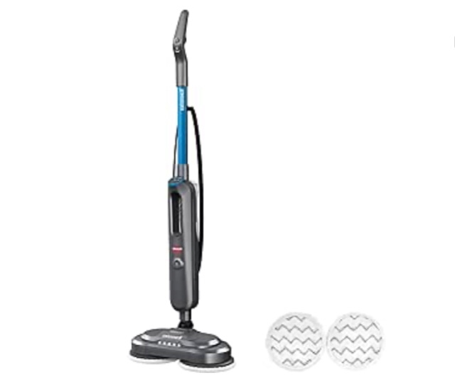 BISSELL SpinWave SmartSteam Scrubbing Steam Mop with Rotating Mop Pads