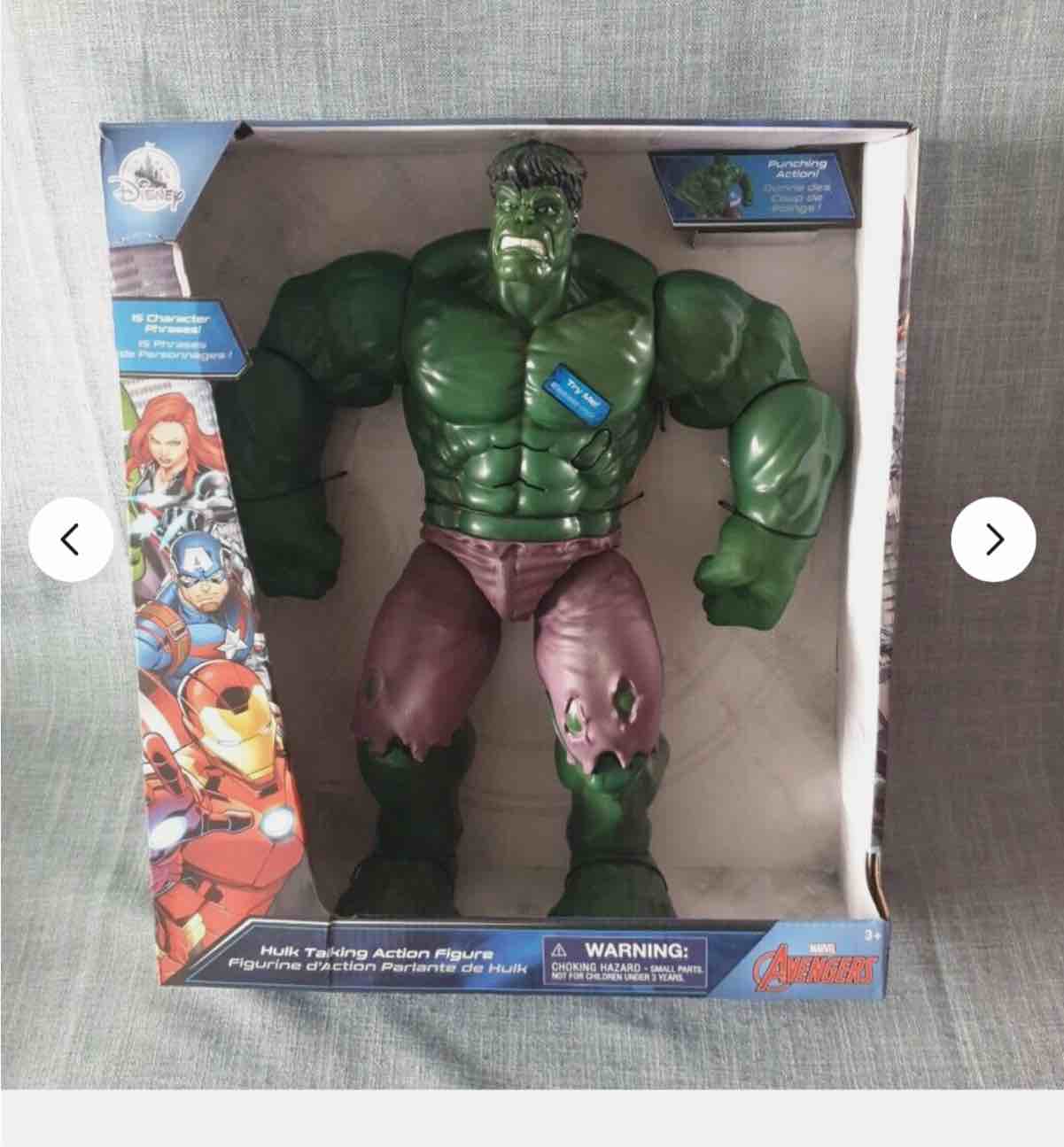 DISNEYSTORE AUTHENTIC - HULK- TALKING ACTION FIGURE- BNIB