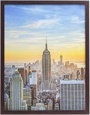 Frame Amo Brazilian Walnut 20x32 Picture or Poster Frame, 1 inch Wide Border, Smooth Finish, Acrylic Front