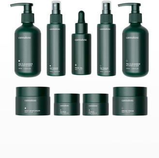 CANNALUXE ALL DAY SKINCARE KIT,AM TONER ,PM TONER ,AN CLEANSER ,PM CLEANSER ,FACE OIL ,EYE BALM ,DAILY MOISTURIZER, DREAM CREAM, LIP BALM KIT 9 PIECE 