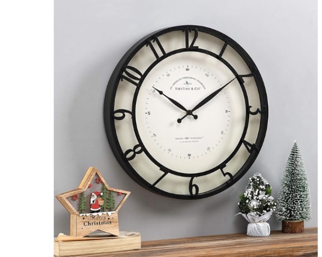 FirsTime & Co. Bronze Kensington Whisper Wall Clock  Traditional  Analog  18 x 2 x 18 in