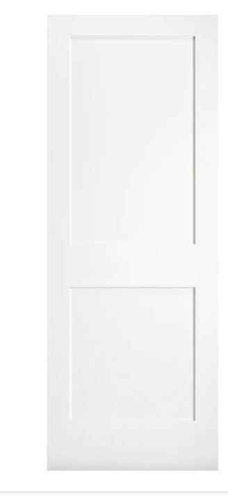 2 Panel Shaker Style Interior Door (Primed)