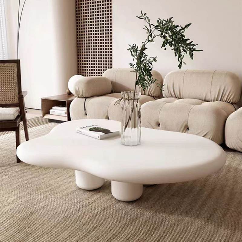 Bothnian 48.4" Cloud Shape Modern 4 Legged Coffee Table ( table only/ incomplete)