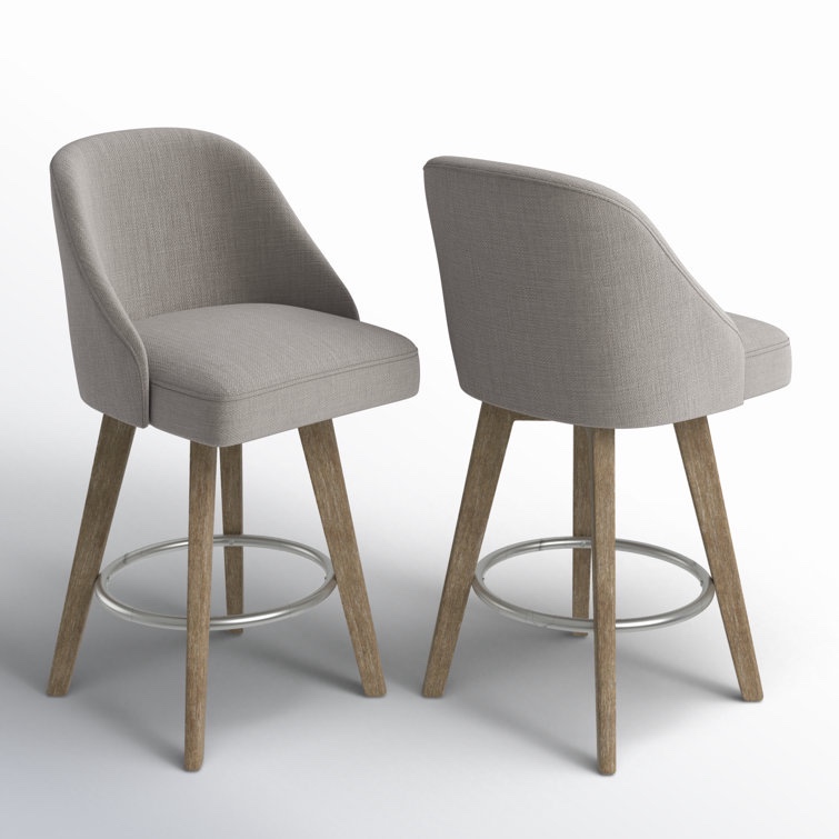 Gray Radcliffe Swivel Stool