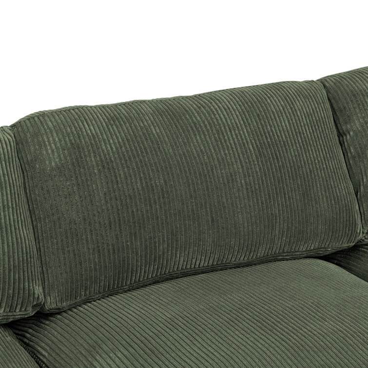 Andreco 6 - Piece Corduroy Sectional ( seat Base And cushion / only/ incomplete)