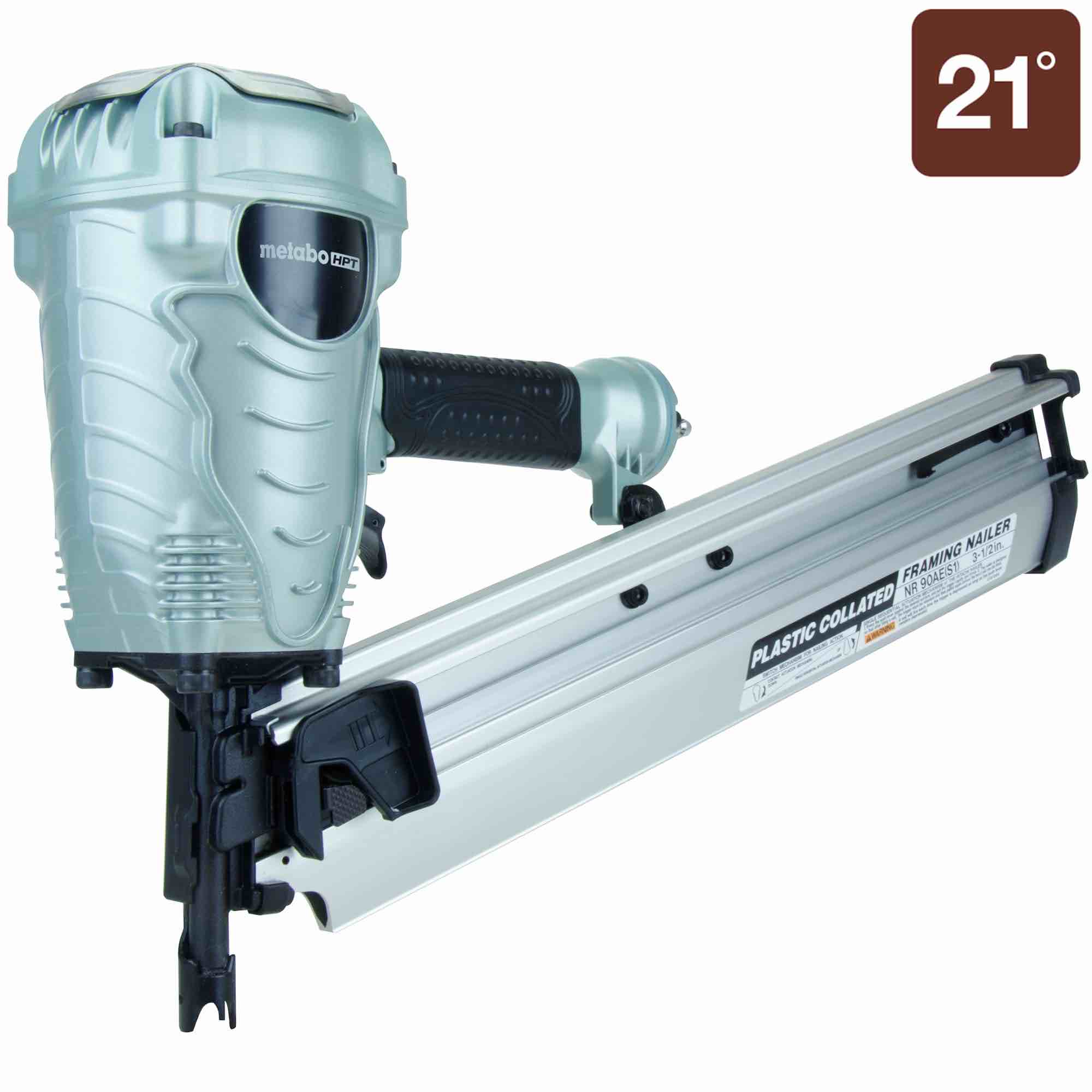 Hitachi Metabo HPT 3-1/2-Inch Plastic Collated Framing Nailer  NR90AES1M