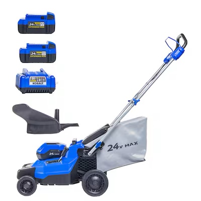 Kobalt 24-volt 16-in Cordless Push Lawn Mower 4 Ah Bagger Sold Separately ( no 2-Batteries and Charger )