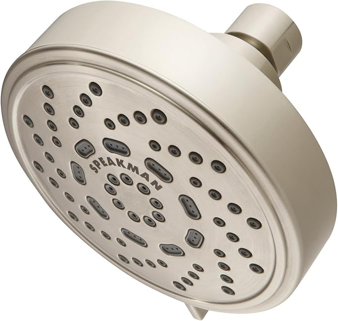 Speakman S-4200-BN-E175 Echo Adjustable 3-Spray Shower Head for Stylish Bathroom Décor, 1.75 GPM, Brushed Nickel