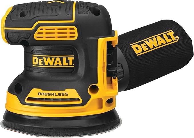 DEWALT 20V MAX Orbital Sander, Tool Only (DCW210B), Yellow (B07JQM7C28)