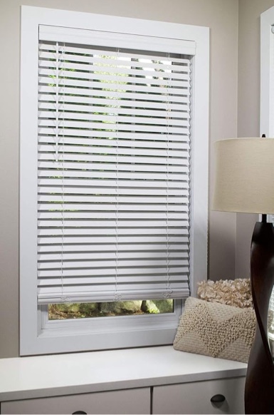 Levolor Trim+go 2-in Cordless White Faux Wood Room Darkening Blinds - 36" X 64"