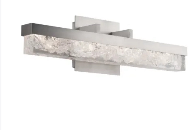 allen + roth Waldorf 24-in 2-Light Brushed Nickel LED Modern/Contemporary Vanity Light Bar