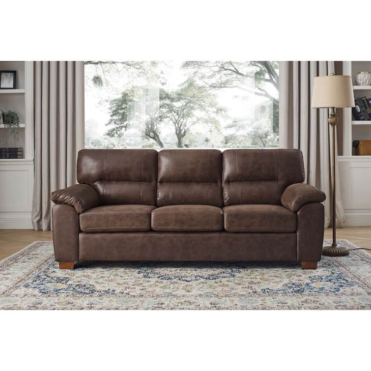 81'' Faux Leather Sofa ( Box 2 of 2 /incomplete )