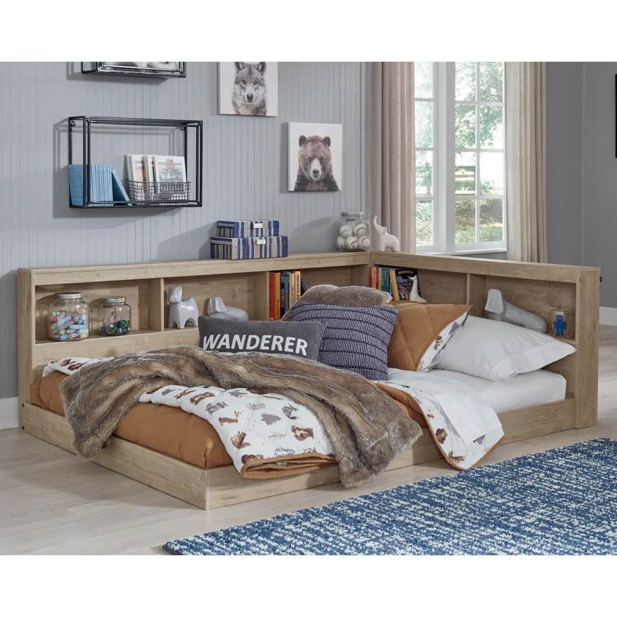 Teddy Full Platform Bed with Bookcase *incomplete* 