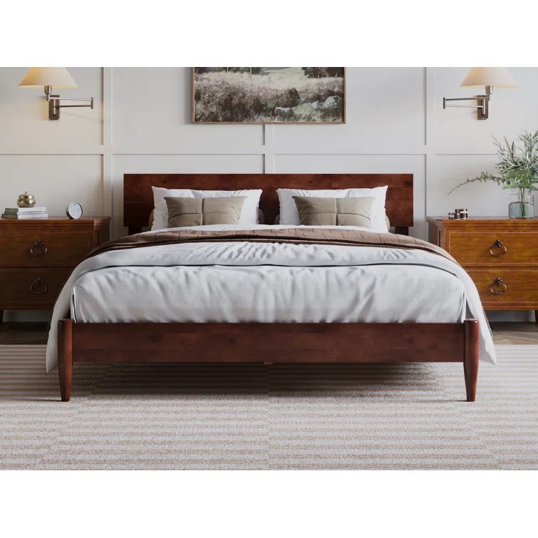 Walnut Amandaleigh Solid Wood Bed king *incomplete* 