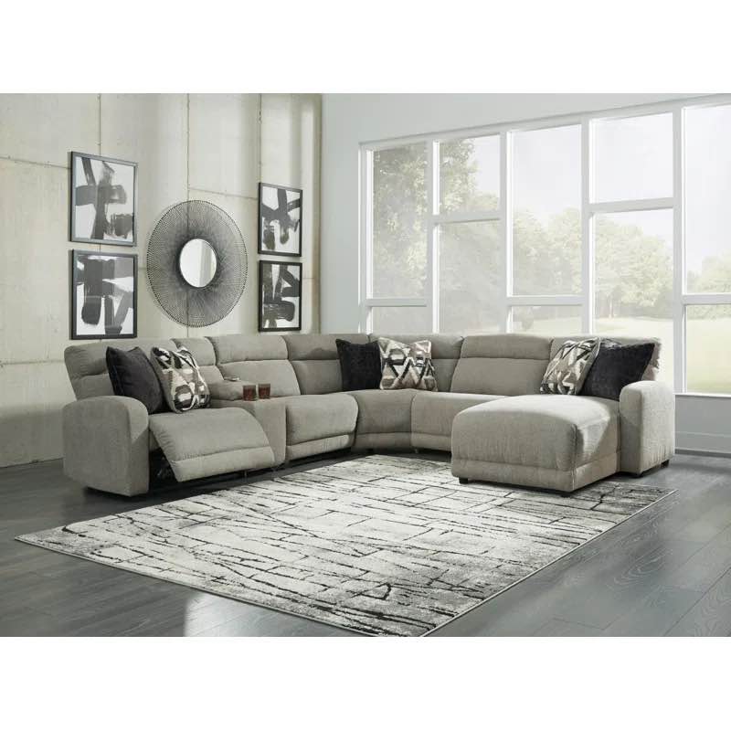 Graciliano 6 - Piece Upholstered Power Reclining Sectional *similar to stock photo* *incomplete* *2 boxes total* 