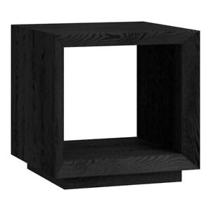 Henn&Hart 22" Modern MDF Engineered Wood Side Table in Black Grain