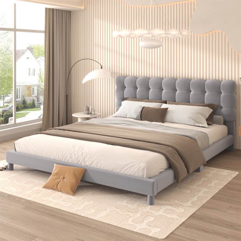 Hemmi Upholstered Platform Bed( incomplete/ Box 1 of 2)