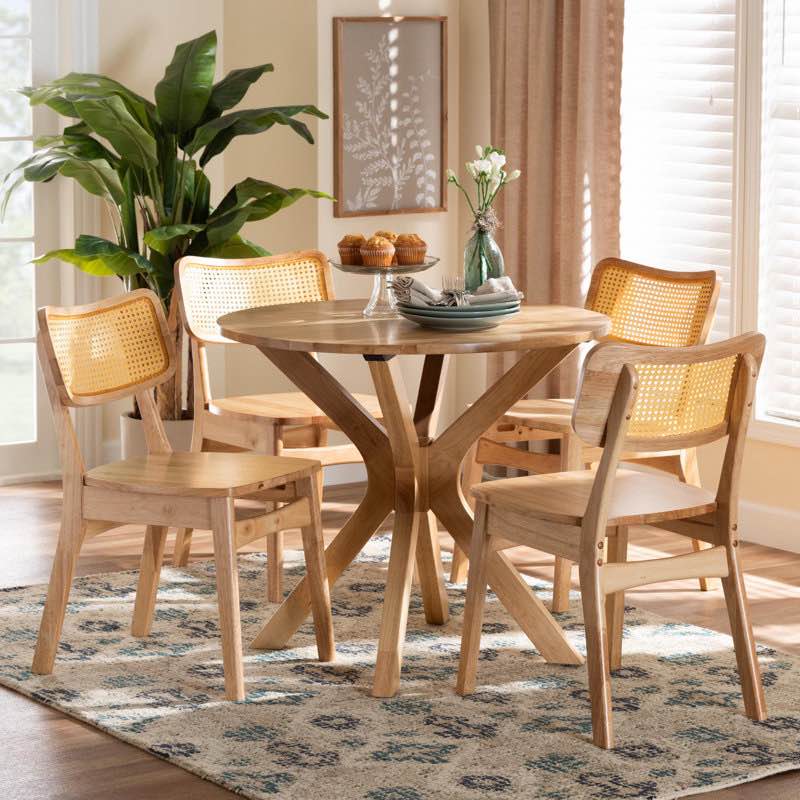 Ahaziah 5 - Piece Dining Set(incomplete/2 pcs )