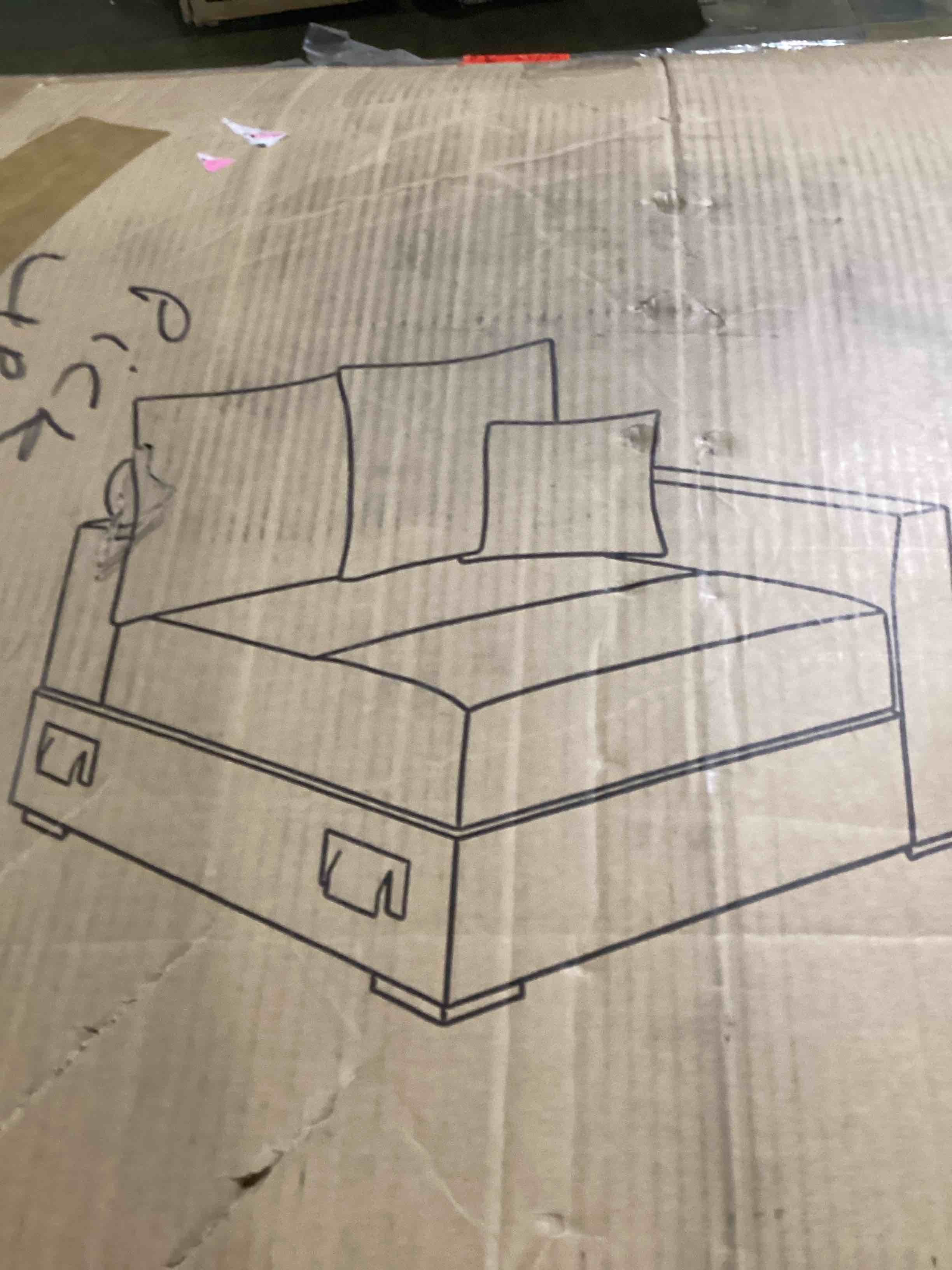 Hackman Corduroy Armless Chair ( incomplete/ Armless chair only)