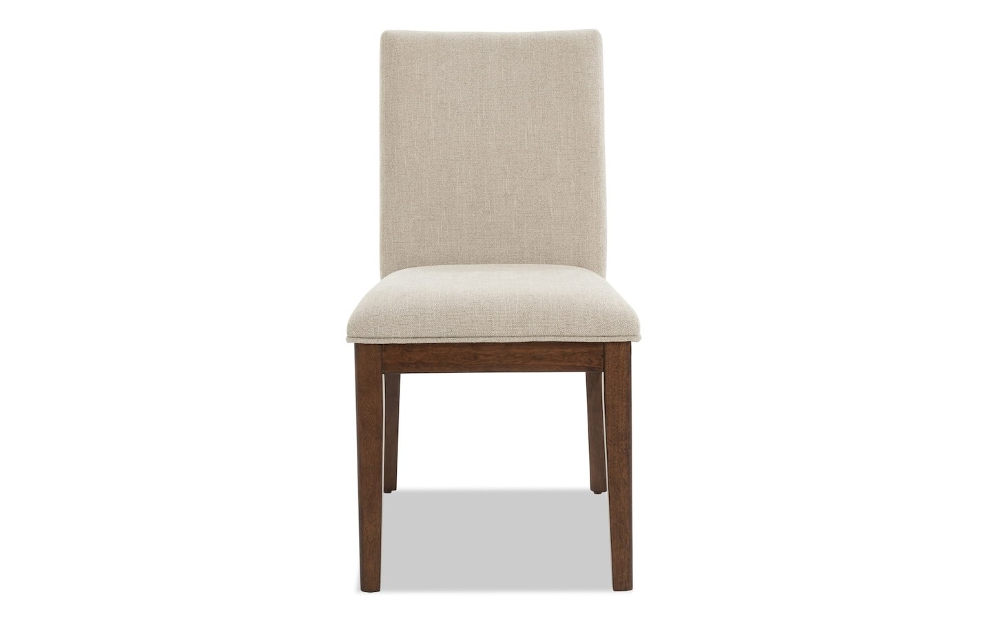 Mango Brown & Beige Solid Back Upholstered Dining Chair Simi