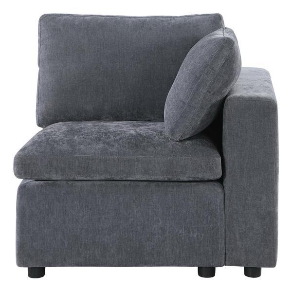 Ulda 125" Modular Sectional Sofa - Grey ( incomplete chair only)