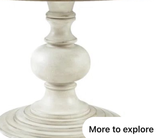 Hagins Farmhouse Round Pedestal Dining Table ( incomplete)