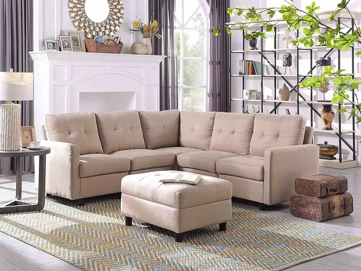 (incomplete)clayson 6 piece 80" wide modular sectional